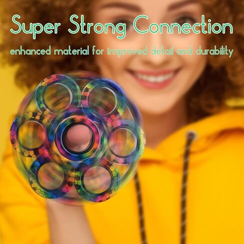 مجموعة حلقات فيدجيت مكونة من 3 قطع | حشوات سلة عيد الفصح | لعبة أصابع حسية ممتعة للأطفال والمراهقين والأولاد والبنات والبالغين | الإجهاد التوحد ADHD الإغاثة المخفض | هدية رائعة لتخفيف الضغط - أسود مطفي in Kuwait