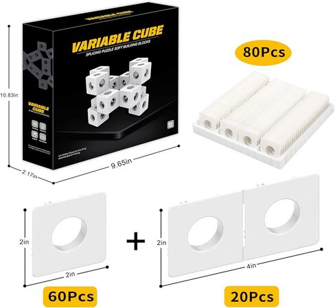 80 قطعة من مكعبات انفينيتي الحسية، مكعبات ربط، العاب بناء تحول مكعب احجية لتخفيف التوتر والقلق، مكعب فيدجيت ثلاثي الابعاد للبالغين والاطفال او اضطراب فرط الحركة ونقص الانتباه والتوحد in Kuwait