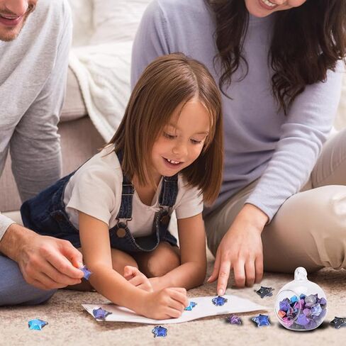 2160 قطعة من شرائط ورق أوريغامي ستار، ورق أوريغامي سكاي سكاي، شريط ورق نجمة أوريغامي لاكي ستار، ورق نجمة أوريغامي للحرف اليدوية DIY in Kuwait