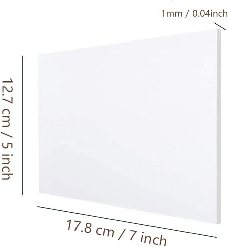 JWMWGZ 120 حزمة من أوراق الأكريليك علامة أكريليك شفافة مقاس 5 × 7 بوصات 0.04 بوصة علامات أكريليك سميكة للمشروعات اليدوية، إطار صورة بديل، حفلة مهرجان الزفاف in Kuwait