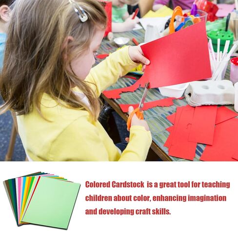 160 ورقة من البطاقات الملونة، 250 جرامًا للمتر المربع A4 - 16 لونًا متنوعًا، ورق ملون مطبوع على الوجهين للحرف اليدوية وسجلات القصاصات وصناعة البطاقات واللوازم المدرسية in Kuwait