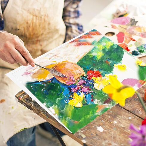 FSWCCK 50 عبوة 8.5 بوصة × 11 بوصة ورق أبيض سميك، ورق ثقيل الوزن باللون الأبيض، ورق سادة سميك للطباعة، 36.3 كجم بطاقات in Kuwait