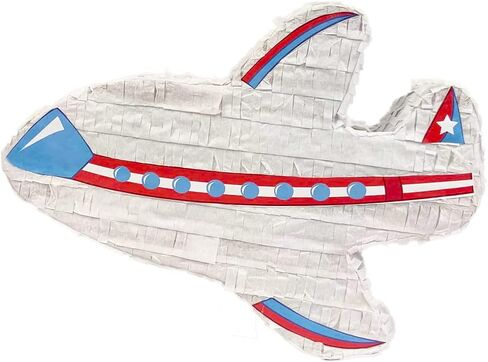 Airplane Pinata 17.75 x 13 x 5 inches For Kids Birthday Party Decoration, Centerpiece, Airplane Theme Party Celebrations, Airplane Theme Party supplies in Saudi Arabia