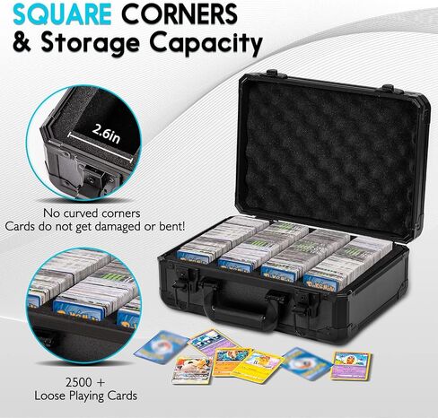 Graded Card Case Holder Deck Box Organizer Trading Card Storage Box Comlatible with Deck boxes,card sleeved,Graded Cards, Toploaders, PSA, Becketts, BGS, SGC, CGC Boulder Boxes, One-touch in Kuwait