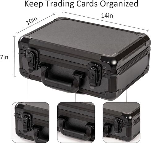 Graded Card Case Holder Deck Box Organizer Trading Card Storage Box Comlatible with Deck boxes,card sleeved,Graded Cards, Toploaders, PSA, Becketts, BGS, SGC, CGC Boulder Boxes, One-touch in Kuwait
