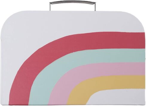 HearthSong 11 Inch Rainbow Cottage Travel Dollhouse Set with 2 Dolls and 5 Piece Furniture Set in Kuwait