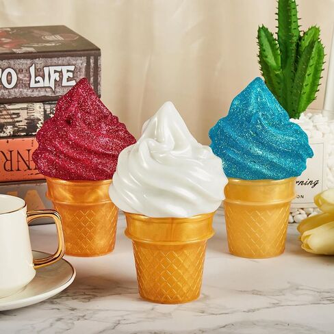 ISSEVE 4Pcs 3D Ice Cream Resin Molds Silicone Kit, Silicone Molds for Resin Include Ice Cream Cone Mold Whipped Cream Mold & Ice Cream Jar Molds with Whipped Lid, Epoxy Molds for DIY Resin Crafts in Kuwait