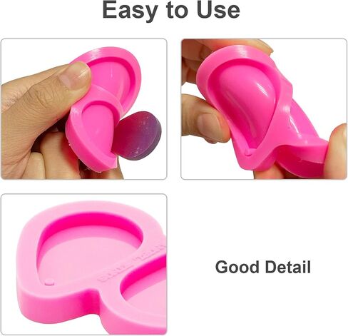 3 قطع قوالب القرط الراتنج لصنع المجوهرات تصميم معكوس قوالب السيليكون الراتنج الحرف DIY الأزياء والمجوهرات الراتنج سيليكون قوالب للنساء الفتيات حجم S M L in Kuwait