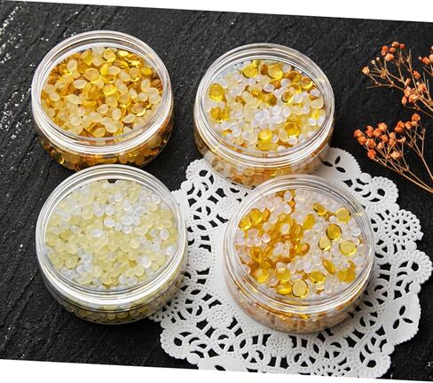 Wax Seal Beads, Sealing Wax, Wax Seal Kit, Yellow Transparent Sealing Wax Beads for Wax Seal Stamp, Wax Seal Kit for Wax Stamp Letter Sealing(Yellow Transparent) in Saudi Arabia