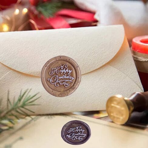 Vintage Bee Wax Seal Stamp,Brass Stamp Wax Sealing Stamps 25mm Removable Copper Seal Wood Handle for Artistic Types, Bee Lovers in Kuwait