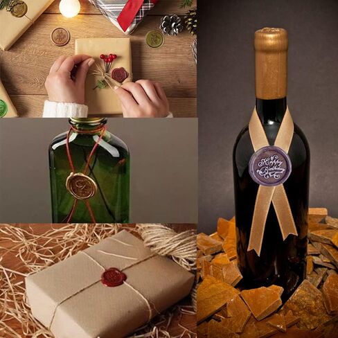 Vintage Bee Wax Seal Stamp,Brass Stamp Wax Sealing Stamps 25mm Removable Copper Seal Wood Handle for Artistic Types, Bee Lovers in Kuwait