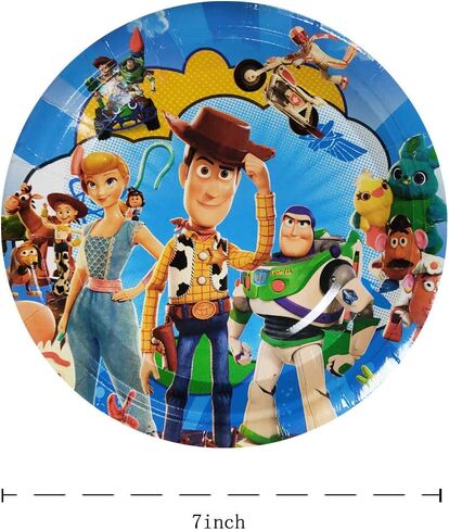 مجموعة مستلزمات الحفلات من توي ستوري - طبق حفلات توي ستوري 7 انش 30 قطعة in Kuwait