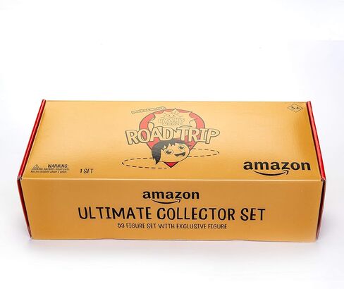 Ryan’s World Road Trip 53 pc Complete Figure Set + Bonus Figure, Mystery Figures For All 50 States, Ultra-Rare Figures, Surprise Exclusive Micro State Stickers, USA Map, [Amazon Exclusive] in Kuwait