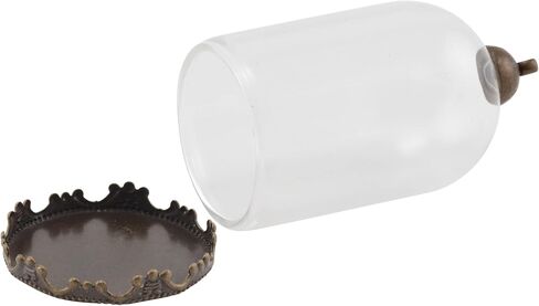 Tim Holtz Idea-ology Miniature Decorative Domes 2/Pack, Clear Glass and Antique Brass (TH93265) in Saudi Arabia