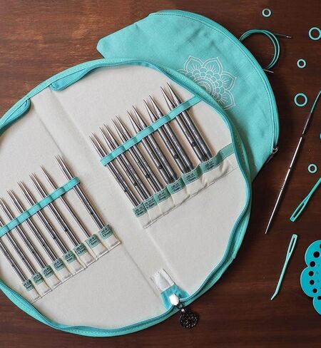 Knitter's Pride-Mindful Interchangeable Lace Needles Set 5"-Gratitude Sizes 2.5/3mm To 17/12mm -KP250301 in Saudi Arabia