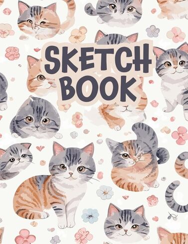 Sketchbook: Drawing Pad For Kids, Blank Paper Sketch Book for Drawing Practice, Sketchbook For Kids 9-12 (Size 8.5 x 11), Drawing Notebok with Cats in Saudi Arabia