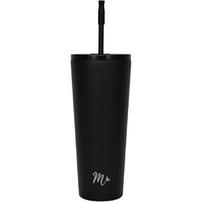 Mermaid Straw 22oz Stainless Steel Cup with Straw - 24+ Hours Cold, 12+ Hours Hot - Double Wall Vacuum Insulated Tumbler - BPA Free - Cup Holder Friendly Travel Cup (Baby Sea Turtles)