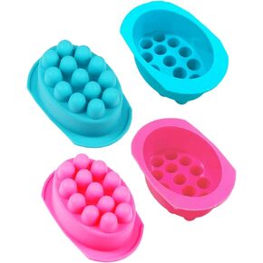 2pcs Silicone Massage Bar Soap Molds, 3D Hair Comb Soap Mold for Soap Making Flexible and Nonstick Scalp Massager Silicone Mold for DIY Hair Masks Salon Spa at Home in Saudi Arabia