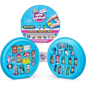 5 Surprise Mini Brands Series 3 Collector's Case - Store & Display 30 Minis with 5 Exclusive Minis by ZURU, Multi