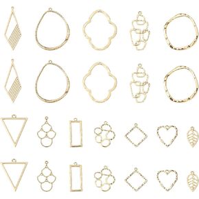 FASHEWELRY Alloy Heart Open Back Bezel Pendants in Kuwait