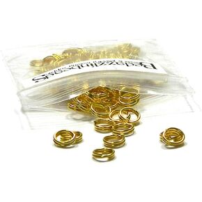 100 Plated Steel 5mm Round Double Loop Split Ring Jewelry Findings (Antique Brass) in Kuwait