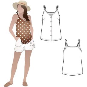 Style Arc Sewing Pattern - Portia Woven Top (Sizes 04-16)
