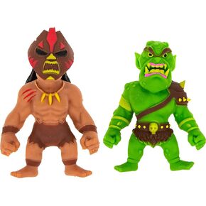 Monster Flex Stretchy Toys for Boys and Girls - Set of 2 - Spooky Stretch Monsters - Stretch Guy Toys for Kids Birthday Gift Party Favors, Sensory Fidget Stress Toys for Kids (Mud Monster-Ghost)