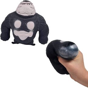 لعبة OriCraft Fun Vent King Kong، لعبة غوريلا ناعمة نطاطة بأطراف الأصابع، لعبة حسية لتخفيف التوتر والقلق. ألعاب الضغط بالضغط مناسبة لهدايا أعياد الميلاد والكريسماس والمراهقين والبالغين. (أسود)