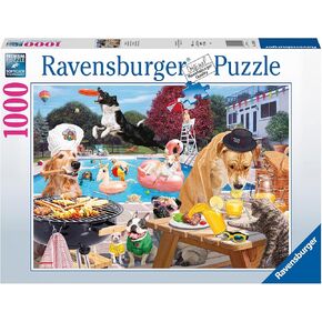 أحجية الصور المقطوعة المكونة من 1000 قطعة من Ravensburger Dog Days of Summer للبالغين - 16810 - كل قطعة فريدة من نوعها، تقنية Softclick تعني أن القطع تتناسب معًا بشكل مثالي in Kuwait