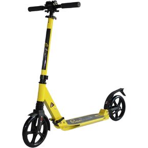 Bee Free Kick Scooter for Children, Teens and Adults, Adjustable Handlebars, Foldable Construction, Rear Foot Brake, Anti-Shock Suspension
