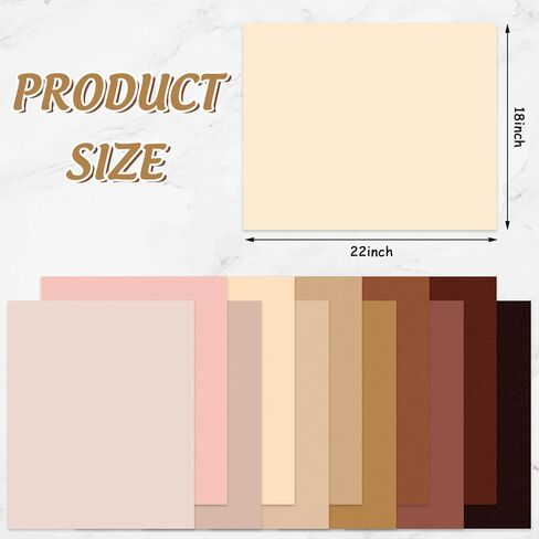 Whaline 12Pcs Skin Tone Cotton Fabric Bundles 18 x 22 Inch Doll Making Fat Quarters Colorful Quilting Patchwork Squares Doll Skin Sewing Fabrics for DIY Handmade Crafting Home Party Decor in Saudi Arabia