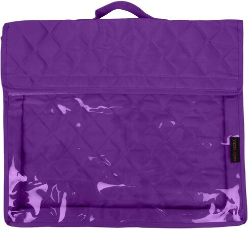 Yazzii Crafts Project Folder - Arts & Crafts Storage Bag Organizer - Portable & Multifunctional Crafts Storage Organizer for Sewing, Embroidering, Crocheting, Knitting & More Purple in Kuwait