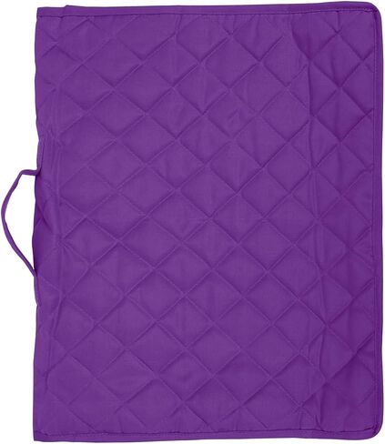 Yazzii Crafts Project Folder - Arts & Crafts Storage Bag Organizer - Portable & Multifunctional Crafts Storage Organizer for Sewing, Embroidering, Crocheting, Knitting & More Purple in Kuwait