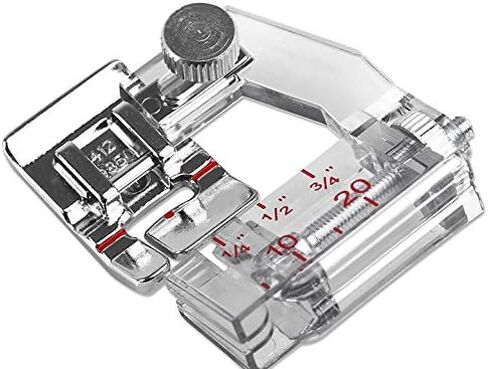 ZIGZAGSTORM 4129850-45 Adjustable Bias Binder Presser Foot for Husqvarna Viking Sewing Machine Group D,1,2,3,4,5,6,7-4129850-45 in Saudi Arabia