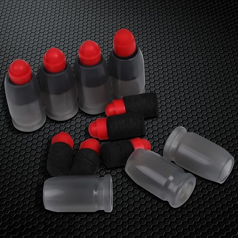 لعبة مسدس طلقات رمي السهام الرغوية، طلقات ناعمة وقذيفة لمسدس لعبة، مجموعة ذخيرة فوم 80 قطعة من الرصاص الناعم + 80 قطعة من قذائف الرصاصة + 12+ in Kuwait