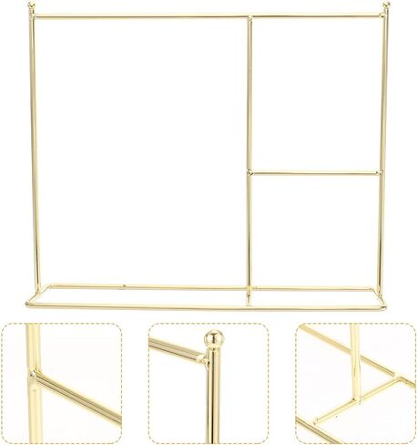 Zerodeko Hangers 1PC Iron Doll Garment Rack, Classic Doll Dress Rack, Doll Closet Clothes Hanger Mini Coat Hanger or Dollhouse Supplies, Show Doll Clothes (Golden) Pet Clothes in Kuwait