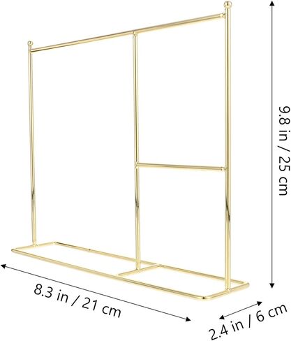 Zerodeko Hangers 1PC Iron Doll Garment Rack, Classic Doll Dress Rack, Doll Closet Clothes Hanger Mini Coat Hanger or Dollhouse Supplies, Show Doll Clothes (Golden) Pet Clothes in Kuwait
