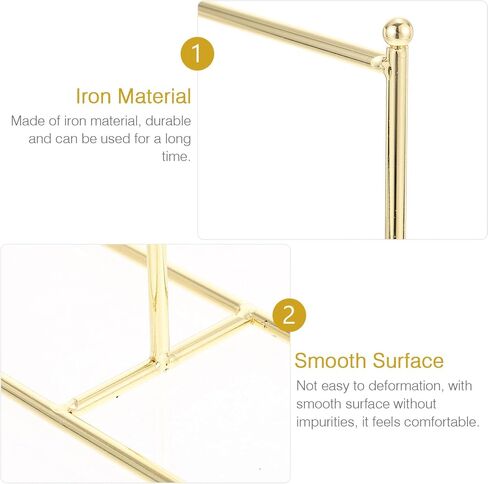 Zerodeko Hangers 1PC Iron Doll Garment Rack, Classic Doll Dress Rack, Doll Closet Clothes Hanger Mini Coat Hanger or Dollhouse Supplies, Show Doll Clothes (Golden) Pet Clothes in Kuwait