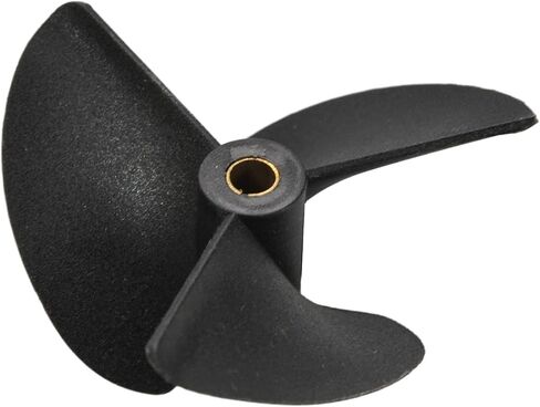 Fielect 1Pc 3 Blades CCW Propeller for Ship Model Rc Boat Propeller Model Black Plastic Paddle 52mm Diameter 4mm Hole Dia in Saudi Arabia