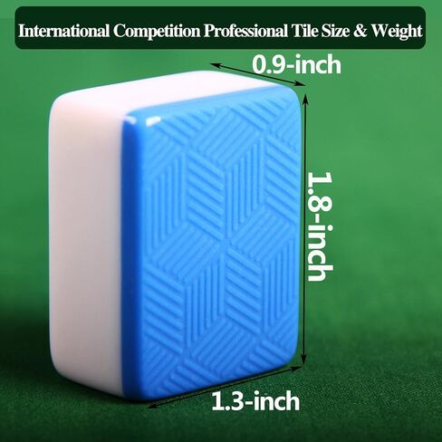 YINIUREN 1.8 بوصة مجموعة بلاط جونغ 144 مجموعة ألعاب جونغ الصينية الميلامين مجموعة جونغ كبيرة in Kuwait