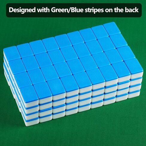 YINIUREN 1.8 بوصة مجموعة بلاط جونغ 144 مجموعة ألعاب جونغ الصينية الميلامين مجموعة جونغ كبيرة in Kuwait