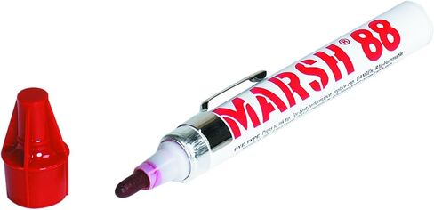 Partners Brand PMK101RD Marsh 88 Valve Markers, Red (Pack of 12) in Saudi Arabia
