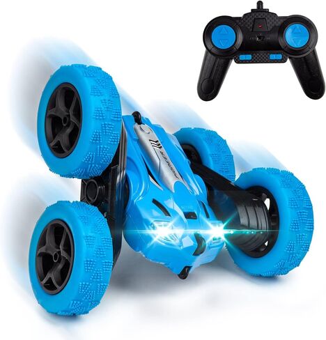 HST-RC Super Stunt Remote Control Toy LH-C014: RC Racing 4WD Rolling Tumbler Car with Controller, 360 Degree, Spinning, Lights, 2.4 GHz, USB & Battery in Saudi Arabia