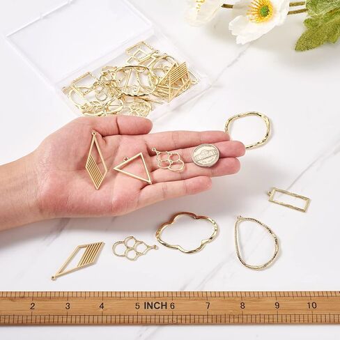 FASHEWELRY Alloy Heart Open Back Bezel Pendants in Kuwait