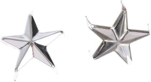 HomeSoGood 200pcs 15mm Star Rivets Silver Metal Leather Craft DIY Studs Spikes Spots Nailhead Rock Punk Garment Sewing Decor Clothing Accessories(15mm,Silver) in Saudi Arabia