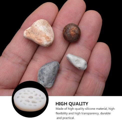 1Pc Stone Silicone Mould DIY Pebble Mould Irregular Handstone Making Decor Silicone molds,dice molds,dice molds for Resin in Saudi Arabia