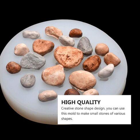 1Pc Stone Silicone Mould DIY Pebble Mould Irregular Handstone Making Decor Silicone molds,dice molds,dice molds for Resin in Saudi Arabia