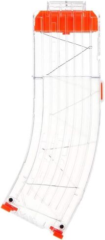 Worker Mod Banana 15-Darts Quick Reload Clip for Nerf N-Strike Elite Color Clear in Saudi Arabia