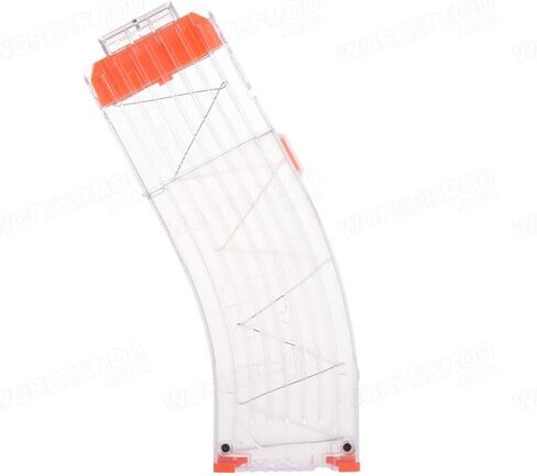 Worker Mod Banana 15-Darts Quick Reload Clip for Nerf N-Strike Elite Color Clear in Saudi Arabia