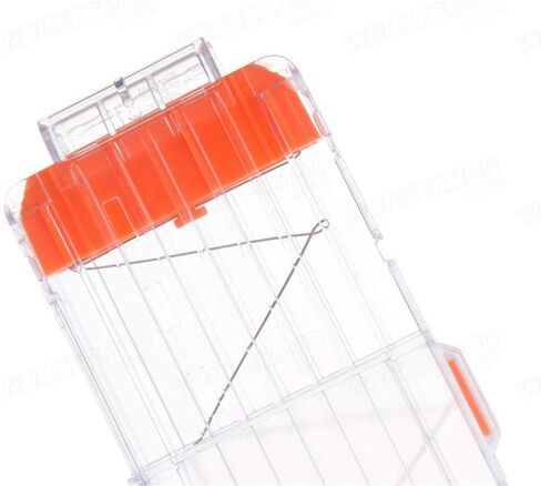 Worker Mod Banana 15-Darts Quick Reload Clip for Nerf N-Strike Elite Color Clear in Saudi Arabia